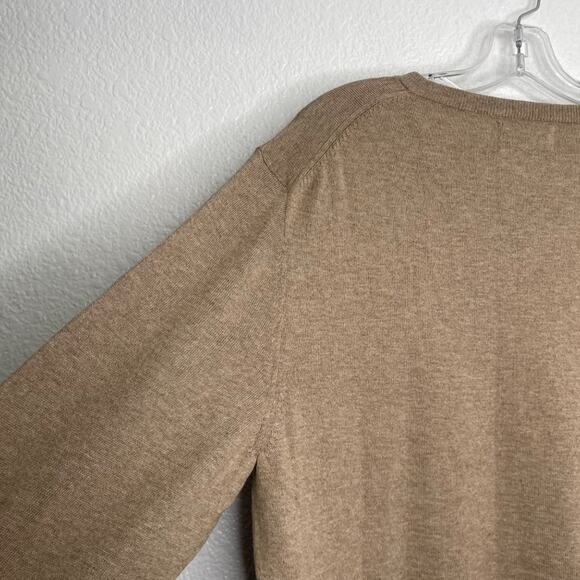 Old Navy Mens Sweater Size L Light Brown Long Sleeve V-Neck Pullover Casual - Picture 13 of 15